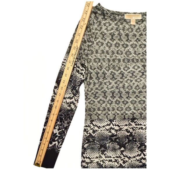 MICHAEL Michael Kors Snakeskin Lace Print Black/White Polyester/Spandex Dress XS - Picture 7 of 9
